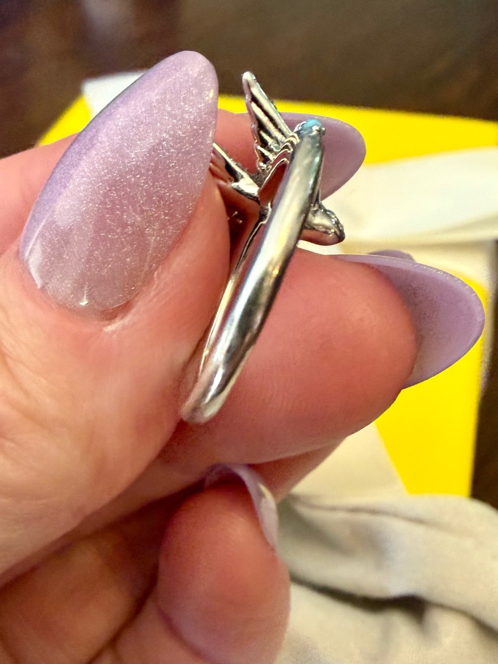 Kendra Scott Melody Bird Silver Cocktail Ring - Picture 6 of 11